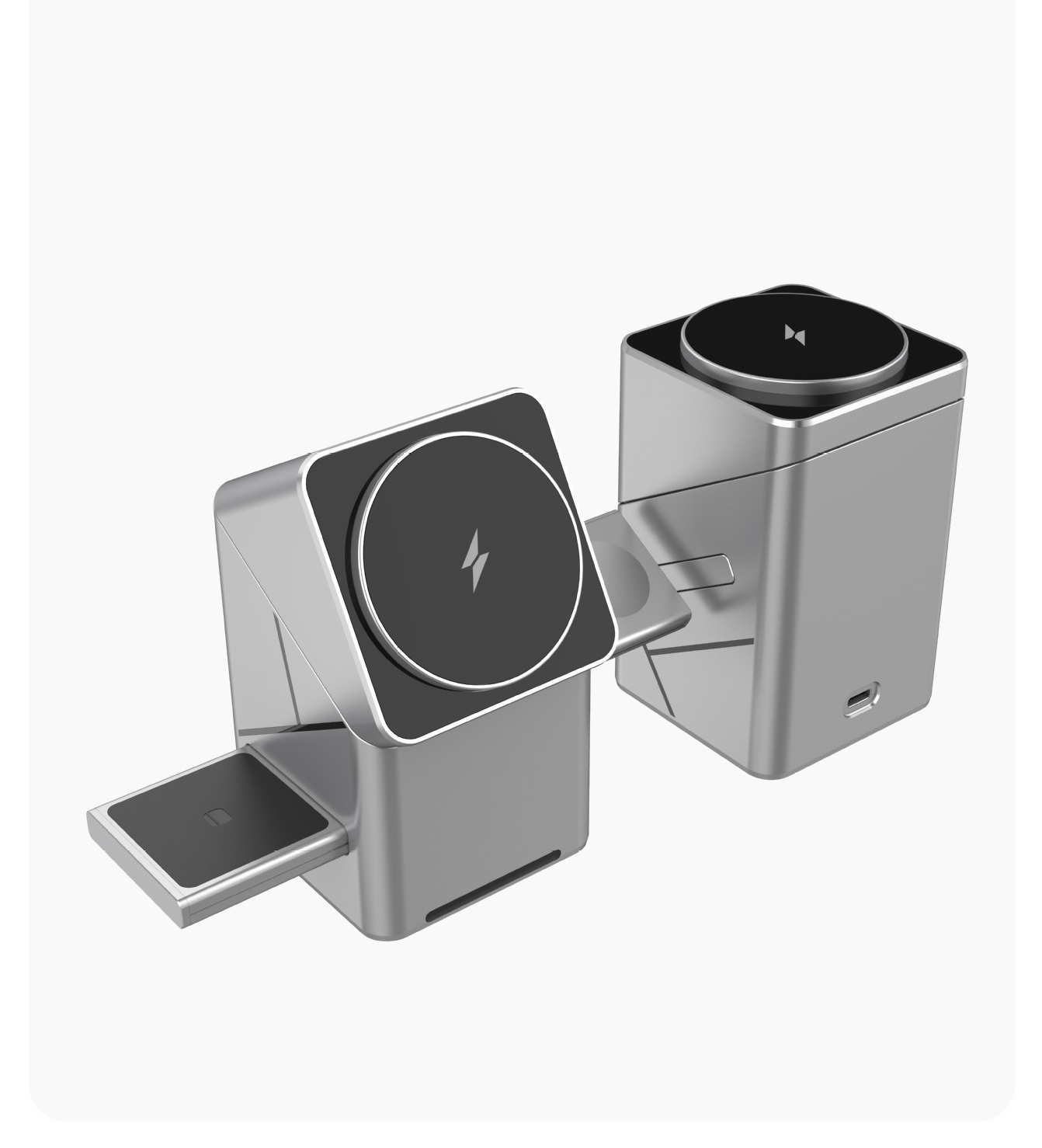 Geometry Touch magnetischer kabelloser 3-in-1-Ladeständer: 15 W schnelles Laden, gleichzeitiges Laden mehrerer Geräte, eröffnet eine neue Art des Ladens